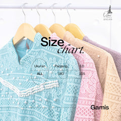 GAMIS OZIAS BROKAT COMBI SIFON 09599 LD 105 I Gamis Simpel Umroh Muslim Nyaman