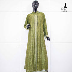 GAMIS OZIAS BROKAT GLITER 09954 LD 105 I Gamis Fashion Muslimah I Gamis Lebaran Motif Nyaman