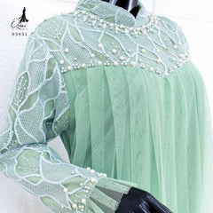 GAMIS OZIAS CERUTY 03951 I Gamis Kondangan Import I Fashion Muslimah Nyaman Panjang