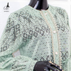 VEST OUTER OZIKO BROKAT MIDI FLORANCE 03882 LD 105 I Outer Cantik I Luaran Gamis