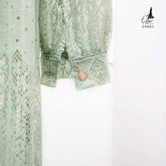 VEST OUTER OZIKO BROKAT MIDI FLORANCE 03882 LD 105 I Outer Cantik I Luaran Gamis