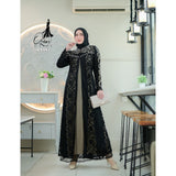 GAMIS OZIAS BROKAT JASMINE 09982 LD 105 I Gamis Kondangan Wanita I Gamis Remaja Wisuda Muslim Panjang