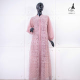 GAMIS OZIKO BROKAT IORA CEILO 09913 LD 105 dan LD 120 I Gamis Wisuda Wanita Muslimah I Gamis Kondangan Cantik Nyaman Pesta 2XL