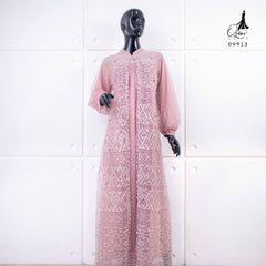 GAMIS OZIKO BROKAT IORA CEILO 09913 LD 105 dan LD 120 I Gamis Wisuda Wanita Muslimah I Gamis Kondangan Cantik Nyaman Pesta 2XL