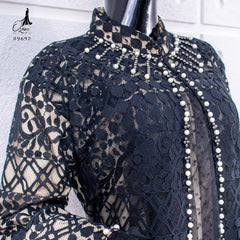 GAMIS OZIAS BROKAT JUMBO FIMELA 09692 LD 105 & LD 120 I Gamis Kondangan Jumbo I Fashion Muslimah Wanita Panjang 2XL