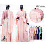 GAMIS OZIAS BROKAT IMPORT 09360 LD 105 I Gamis Rompi 1 in 10 I Gamis Fashion Muslimah Nyaman Panjang