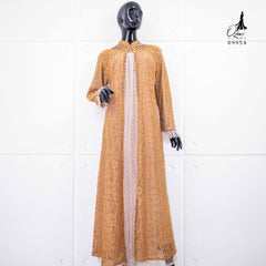 GAMIS OZIAS BROKAT GLITER 09954 LD 105 I Gamis Fashion Muslimah I Gamis Lebaran Motif Nyaman