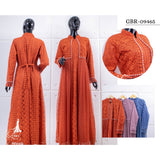 GAMIS OZIAS BROKAT FIMELA 09465 LD 80 95 105 120 I Gamis Fashion Muslimah Anak I Gamis Lebaran Busui Friendly 2XL