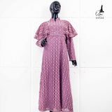 OZIAS BROKAT POLKA 09500 LD 105 I Gamis Fashion Muslimah I Gamis Remaja Kondangan Nyaman Panjang
