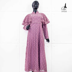 OZIAS BROKAT POLKA 09500 LD 105 I Gamis Fashion Muslimah I Gamis Remaja Kondangan Nyaman Panjang