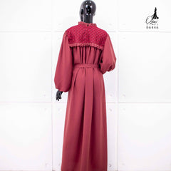 GAMIS OZIAS ZARACREPE PREMIUM 06446 LD 105 I Gamis Kondangan Muslimah I Gamis Wisuda Cantik Nyaman Panjang
