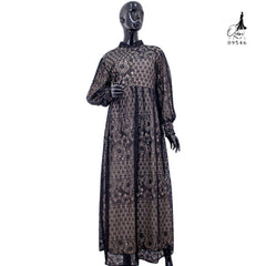 GAMIS OZIAS BROKAT IMPORT 09546 LD 105 I Gamis Kondangan Simpel I Gamis Remaja Cantik Fit Muslim Nyaman