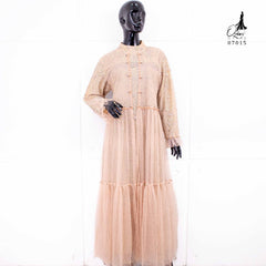 GAMIS OZIAS TILE 07015 LD 105 I Gamis Kondangan Wanita I Gamis Wisuda Remaja Nyaman Panjang