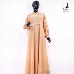 GAMIS OZIAS BROKAT COMBI SIFON 09599 LD 105 I Gamis Simpel Umroh Muslim Nyaman