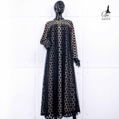 GAMIS OZIAS BROKAT POLKA 08959 LD 105 I Gamis Wisuda Wanita I Gamis Fashion Muslimah Nyaman Dress