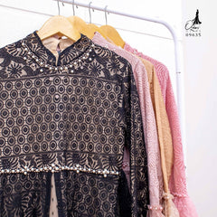 GAMIS OZIAS BROKAT MONICA 09635 LD 105 I Gamis Pesta Simple I Dress Remaja Muslimah Santai Wanita