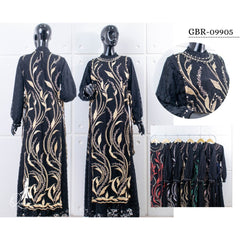 GAMIS OZIAS TILE 09905 LD 105 I Gamis Pesta Premium I Fashion Muslimah Nyaman Panjang