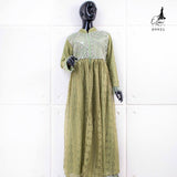 GAMIS OZIAS BRUKAT 09931 LD 105 & LD 120 I Gamis Wanita Syar'i Kondangan l Busana Muslimah l Busui Friendly Santai Panjang 2XL