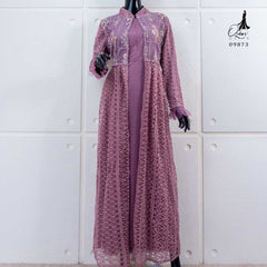 GAMIS OZIAS BROKAT ARABELLA 09873 LD 105 I Gamis Busui l Fashion Muslimah Nyaman Panjang 2XL