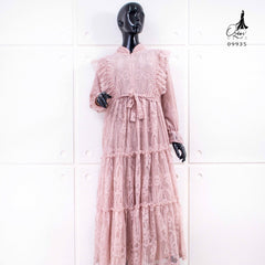 GAMIS OZIAS BROKAT 09935 LD 20 I Gamis Pesta Cantik I Gamis Wisuda 2XL