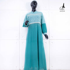 GAMIS OZIAS BROKAT COMBI SIFON 09599 LD 105 I Gamis Simpel Umroh Muslim Nyaman