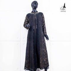 GAMIS OZIAS BROKAT 09946 LD 105 I Gamis Kondangan Fashion I Gamis Kondangan Busui Nyaman 2XL