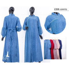 GAMIS BROKAT HARUKA OZIAS 09970 LD 105 I Gamis Fashion Muslimah I Gamis Wanita Cantik Panjang Santai