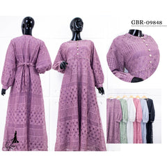 GAMIS OZIAS BROKAT BALIYA 09848 LD 105 I Gamis Busui I Fashion Muslimah Santai Nyaman