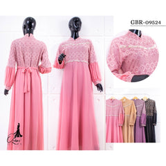 GAMIS OZIAS TILE DOT 09524 LD 105 l Gamis Premium l Fashion Muslimah Nyaman Mewah