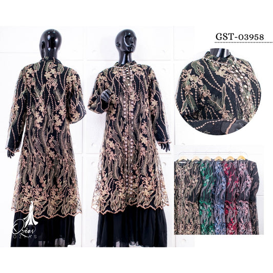 GAMIS OZIAS TILE 03958 LD 105 I Gamis Premium l Fashion Muslimah Busui Friendly Panjang Nyaman Santai