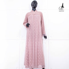 GAMIS OZIAS BROKAT POLKA 08959 LD 105 I Gamis Wisuda Wanita I Gamis Fashion Muslimah Nyaman Dress