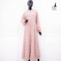 GAMIS OZIAS BROKAT MONICA 09635 LD 105 I Gamis Pesta Simple I Dress Remaja Muslimah Santai Wanita