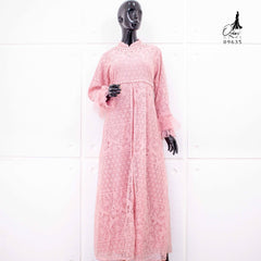 GAMIS OZIAS BROKAT MONICA 09635 LD 105 I Gamis Pesta Simple I Dress Remaja Muslimah Santai Wanita