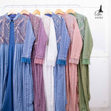 GAMIS OZIAS BRUKAT 09931 LD 105 & LD 120 I Gamis Wanita Syar'i Kondangan l Busana Muslimah l Busui Friendly Santai Panjang 2XL