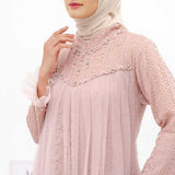 GAMIS OZIAS BROKAT KAGURA 09879 LD 105 I Gamis Super Cantik I Gamis Fashion Muslim Wanita Santai Nyaman Fit Panjang