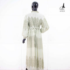 GAMIS OZIAS BABYDOLL CERUTY 07025 LD 105 I Gamis Kondangan Fashion I Gamis Wanita Muslimah Fit Motif Nyaman