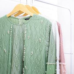 GAMIS OZIAS BROKAT ARGYLIE 09843 LD 105 I Gamis Mewah Kondangan l Busana Muslimah Nyaman Panjang