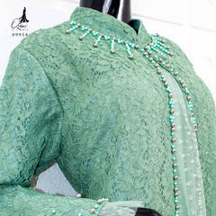 GAMIS OZIAS BROKAT GLITER 09954 LD 105 I Gamis Fashion Muslimah I Gamis Lebaran Motif Nyaman