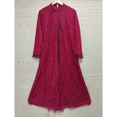 GAMIS OZIAS BROKAT GLITER 09954 LD 105 I Gamis Fashion Muslimah I Gamis Lebaran Motif Nyaman