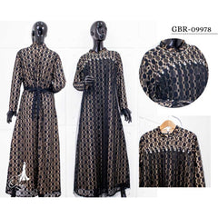 GAMIS OZIAS BROKAT POLKA 09978 LD 105 I Gamis Fashion Wisuda I Dress Kondangan Cantik Nyaman Panjang