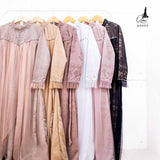 GAMIS OZIAS BROKAT BLOSSOM 09993 LD 105 I Gamis Kondangan Cantik I Gamis Wisuda Remaja Panjang Santai