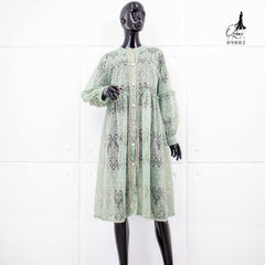 VEST OUTER OZIKO BROKAT MIDI FLORANCE 03882 LD 105 I Outer Cantik I Luaran Gamis