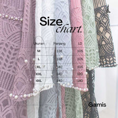 GAMIS OZIAS BROKAT BALIYA 09816 LD 105 I Gamis Kuliah Muslimah I Gamis Lyodra Nyaman Panjang