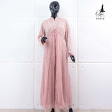 GAMIS OZIAS BROKAT IMPORT 09356 LD 105 I Gamis Wisuda Wanita Muslimah Nyaman Panjang