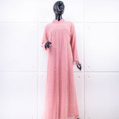 GAMIS OZIAS BROKAT POLKA 09633 LD 105 I Gamis Wisuda Sampel I Fashion Muslim Panjang Nyaman