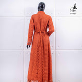 GAMIS OZIAS BROKAT FIMELA 09465 LD 80 95 105 120 I Gamis Fashion Muslimah Anak I Gamis Lebaran Busui Friendly 2XL