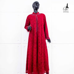 GAMIS OZIAS BROKAT 09946 LD 105 I Gamis Kondangan Fashion I Gamis Kondangan Busui Nyaman 2XL
