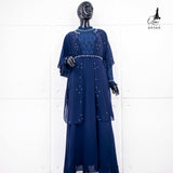 GAMIS OZIAS BROKAT IMPORT 09360 LD 105 I Gamis Rompi 1 in 10 I Gamis Fashion Muslimah Nyaman Panjang
