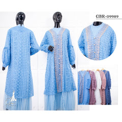 GAMIS OZIAS BROKAT FIMELA 09989 LD 105 I Gamis Fashion Muslimah Wanita Nyaman