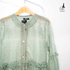 VEST OUTER OZIKO BROKAT MIDI FLORANCE 03882 LD 105 I Outer Cantik I Luaran Gamis